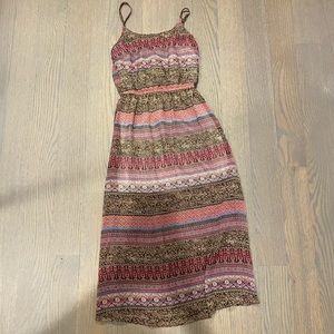 Vintage Havana boho long flowy dress